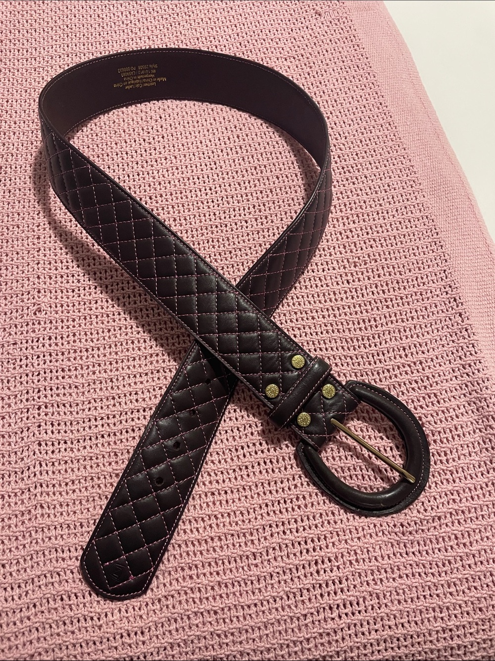 Noble Outfitters Quilted Leather Belt